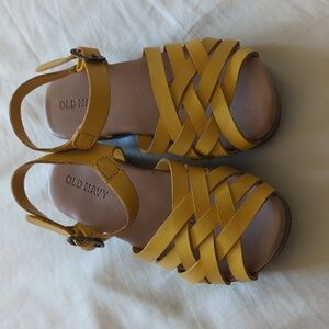 Old Navy Yellow Toddler Platform Sandals